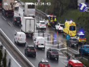 Caos a la C-17: un accident a Mollet del Vallès provoca fins a 4 km de cues cap a Barcelona
