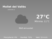 Predicció meteorològica: Mollet del Vallès, 11 de Abril de 2026