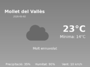 Predicció meteorològica: Mollet del Vallès, 2 de Maig de 2026