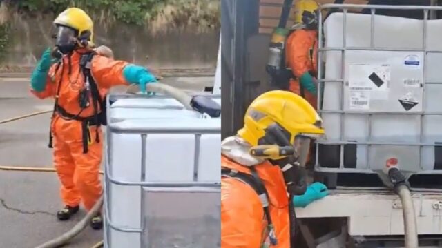 Prealerta TRANSCAT per una fuita en un camió que transporta àcid fòrmic al carrer dels Obradors a Santa Perpètua de Mogoda
