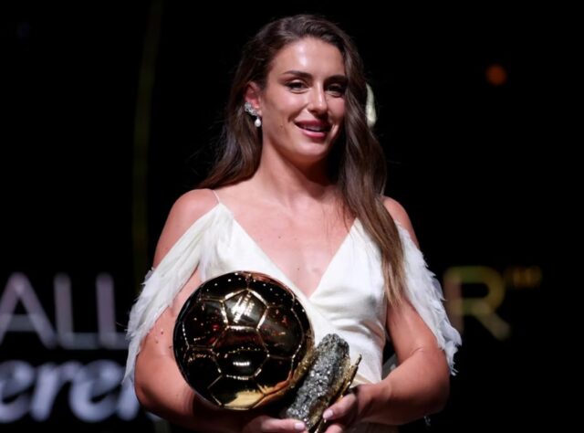 Alexia Putellas, guanyadora de la Pilota d’Or a la millor jugadora de la temporada. Foto: CONTACTO PHOTO.